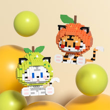 Load image into Gallery viewer, Orange Tiger Mini Building Blocks Big Fortuue And Great Profit Panda Tiger Mahjong Micro Bricks Figures Toy For Kid Gift
