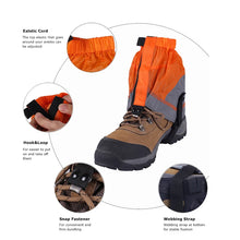 Load image into Gallery viewer, Silicon Coated Nylon Snow Leg Gaiters Waterproof Ultralight Legging Protection Guard Shoes Boots Cover Leg Hiking Climb
