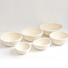 Load image into Gallery viewer, Oval/Round Natural Rattan Fermentation Bread Basket Dough Wicker Rattan Mass Proofing Proving Baskets Rattan with Cover
