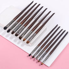 Load image into Gallery viewer, 9/12pcs Panceau Maquillage Eye Natural Hair Makeup Brushes Set Kit Cosmetic Make Up Beauty Tool Crease Brush Eyeliner Brow
