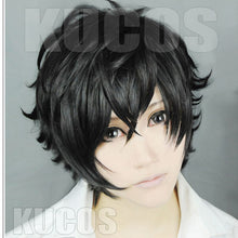 Load image into Gallery viewer, P5 Persona 5 Kurusu Akira Joker Cosplay Wig Anti-wrinkle Curly Hair Cosplay Hair+wig cap Halloween Party Role Cosplay Costumes
