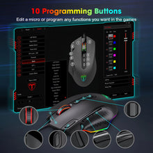 Load image into Gallery viewer, Gaming Mouse Wired 12000 DPI Ergonomic Mouse USB With RGB Backlit 10 Programmable Buttons For Computer Gamer Mice
