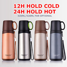 Load image into Gallery viewer, Thermos Bottle 420ml 520ml Stainless Steel Vacuum Flask Travel Coffee Thermo Mug School Insulated Bottle Home Thermo Cup
