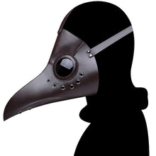 Load image into Gallery viewer, PU Steampunk Bird Plague Doctor Mask Long Nose Beak Mask Retro Cosplay Masks Party Carnival Costume Props Accessories
