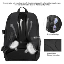 Load image into Gallery viewer, PULUZ Outdoor Portable Waterproof Scratch-proof Dual Shoulders Backpack Camera Bag Digital DSLR Photo Video Bag, laptop backpack
