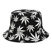 Load image into Gallery viewer, Panama Leaf Print Bucket Hat Hip Hop Fisherman Hat Men Women Outdoor Summer Casual Cotton Bob chapeau Visor Bucket Cap
