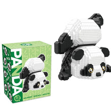 Load image into Gallery viewer, Panda Micro Building Blocks Creative DIY 3D Animal Model Naughty Panda Mini Brick Figure Toys Table Decor For Kids Birthday Gift

