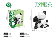 Load image into Gallery viewer, Panda Micro Building Blocks Creative DIY 3D Animal Model Naughty Panda Mini Brick Figure Toys Table Decor For Kids Birthday Gift
