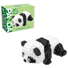 Load image into Gallery viewer, Panda Micro Building Blocks Creative DIY 3D Animal Model Naughty Panda Mini Brick Figure Toys Table Decor For Kids Birthday Gift
