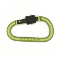 Load image into Gallery viewer, 2pcs 8cm Aluminum Carabiner Chain Clip Rotary Lock D Ring Buckle key Ring Camping Mountain Snap Hook Outdoor Travel Kit
