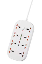 Load image into Gallery viewer, PC Power Strip Multi Plug with 5 AC Outlets QC3.0 18W 3 USB Fast Charging Ports Socket Adapter US UK EU AU Timer Power Socket
