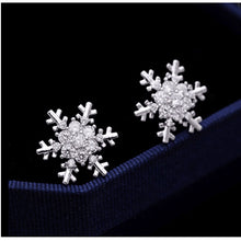Load image into Gallery viewer, Personality elegant Prevent Allergy snowflake Fashion Stud Earrings High Quality exquisite Long Tassel Earrings Fashion Simple
