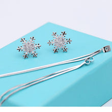 Load image into Gallery viewer, Personality elegant Prevent Allergy snowflake Fashion Stud Earrings High Quality exquisite Long Tassel Earrings Fashion Simple
