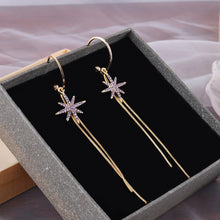Load image into Gallery viewer, Personality elegant Prevent Allergy snowflake Fashion Stud Earrings High Quality exquisite Long Tassel Earrings Fashion Simple
