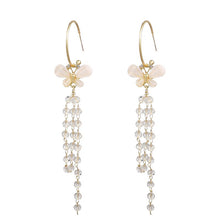 Load image into Gallery viewer, Personality elegant Prevent Allergy snowflake Fashion Stud Earrings High Quality exquisite Long Tassel Earrings Fashion Simple
