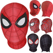 Load image into Gallery viewer, Peter Parker Miles Morales Raimi Superhero Cosplay Costume Masks Lens Prop Face Mask Halloween
