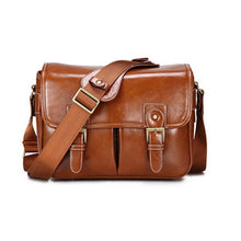Load image into Gallery viewer, Photo Luxury Camera Stylish Fashion Retro PU Leather Case Handbag Waterproof Shoulder Messenger DSLR Bag for Canon Nikon Sony L
