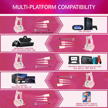 Load image into Gallery viewer, Wired Stereo Gaming Headphones with Mic &amp; LED Light for Laptop/ PS4/Xbox One Controller
