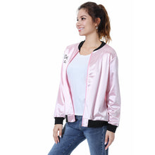 Load image into Gallery viewer, Pink Ladies Grease Costume Retro Jacket Fancy Cheerleader Women Girls Pink Autumn Coat Halloween Party Clothing
