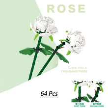 Load image into Gallery viewer, Pink Rose MOC Building Blocks Toys Valentine's Day DIY Bricks Kit Gift For Couple Declaration Of Love Flower Language First Love
