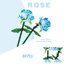 Load image into Gallery viewer, Pink Rose MOC Building Blocks Toys Valentine's Day DIY Bricks Kit Gift For Couple Declaration Of Love Flower Language First Love

