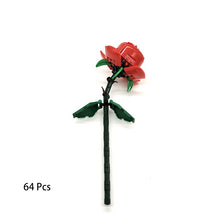 Load image into Gallery viewer, Pink Rose MOC Building Blocks Toys Valentine's Day DIY Bricks Kit Gift For Couple Declaration Of Love Flower Language First Love
