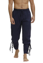 Load image into Gallery viewer, Pirate Pant For Men Renaissance Medieval Viking Costume Drawstring Shorts Halloween Adult Cosplay
