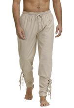 Load image into Gallery viewer, Pirate Pant For Men Renaissance Medieval Viking Costume Drawstring Shorts Halloween Adult Cosplay
