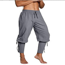 Load image into Gallery viewer, Pirate Pants for Men Viking Cosplay Renaissance Medieval Gothic Pants Pirate Costume Trouser Men
