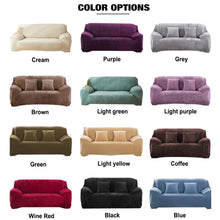 Load image into Gallery viewer, Plush Thick Sofa Cover for Living Room Adjustable Elastic Corner Couch Covers Sectional Slipcover Decor Sofa Chaise Cover Lounge
