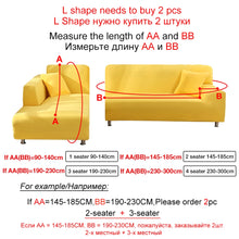 Load image into Gallery viewer, Plush Thick Sofa Cover for Living Room Adjustable Elastic Corner Couch Covers Sectional Slipcover Decor Sofa Chaise Cover Lounge
