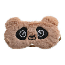 Load image into Gallery viewer, Plush Panda Sleeping Mask Eyepatch Cartoon Eye Cover for Eye Travel Relax Sleeping Aid Eye Patch Shading Eye Mask Soft Silk
