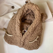 Load image into Gallery viewer, Plush Balaclava With Ear Cartoon Bear Ear Lamb Beanie Warm Winter Hat With Mask Thickened Fullfy Skullies Beanies for Women Girl
