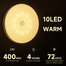 Load image into Gallery viewer, Night Lamp With Motion Sensor Warm/White Night Lights For Home As Children's Night Light For Kitchen/ Cabinet/ Wardrobe
