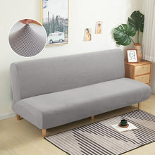 Load image into Gallery viewer, Armless Sofa Bed Cover Polar fleece Without Armrest Printed Covers Stretch Slipcover Folding Furniture Decoration Bench Covers

