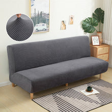 Load image into Gallery viewer, Armless Sofa Bed Cover Polar fleece Without Armrest Printed Covers Stretch Slipcover Folding Furniture Decoration Bench Covers

