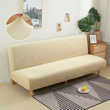 Load image into Gallery viewer, Armless Sofa Bed Cover Polar fleece Without Armrest Printed Covers Stretch Slipcover Folding Furniture Decoration Bench Covers
