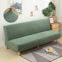 Load image into Gallery viewer, Armless Sofa Bed Cover Polar fleece Without Armrest Printed Covers Stretch Slipcover Folding Furniture Decoration Bench Covers
