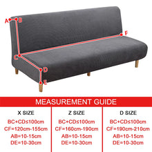 Load image into Gallery viewer, 15 Color Polar Fleece Sofa Bed Cover Armless Foldding Couch Bench Slipcover Sofa Bed Covers X/Z/D Size For Home Hotel
