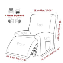 Load image into Gallery viewer, Polar Fleece Washable Removable Split Chair Cover Slipcovers Dog Cat Pet Single Seat Couch Armchair Sofa Cover
