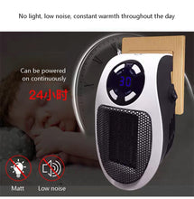 Load image into Gallery viewer, Portable heater electric heater with remote control heating hand warmer household temperature setting hot fan electric heater
