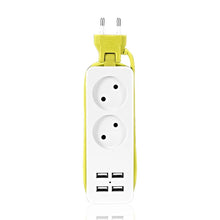 Load image into Gallery viewer, Power Strip Multiple Socket AC Outlets 4 USB with 1.5M Cord Extension Wall Socket with usb For Smart Phone

