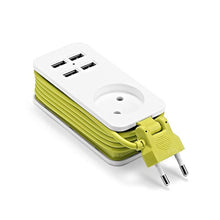 Load image into Gallery viewer, Power Strip Multiple Socket AC Outlets 4 USB with 1.5M Cord Extension Wall Socket with usb For Smart Phone
