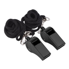 Load image into Gallery viewer, Practical basketball Football Soccer Sports Referee Aluminum Alloy Whistle Lanyard Emergency Loud Sound Whistle
