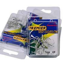 Load image into Gallery viewer, 10pcs/lot Saltwater Fishing Hook Matte Tin Treble Hook 2/0#-1/0#-1#-2#-4#-6#-8# High-Carbon Steel High Strength 3X Hook
