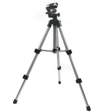 Load image into Gallery viewer, Professional Foldable Camera Tripod Holder Stand Screw 360 Degree Fluid Head Tripod Stabilizer Aluminum with Phone Holder Clip

