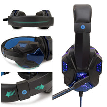 Load image into Gallery viewer, Professional Led Light Wired Gamer Headphones With Microphone For PS4 PS5 Xbox One Computer Bass Stereo PC Gaming Headset Gifts
