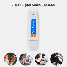 Load image into Gallery viewer, Professional Rechargeable U-Disk Portable USB Digital Audio Voice Recorder Mini Dictaphone Activated Recorder Up to 32GB
