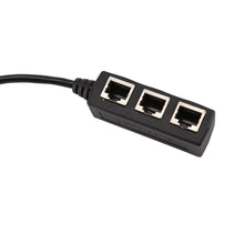 Load image into Gallery viewer, RJ45 1 To 3 Ethernet LAN Network Cable Splitter Extender Adapter Connector RF Cable

