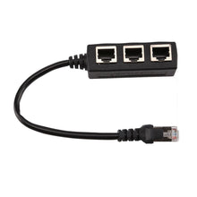 Load image into Gallery viewer, RJ45 1 To 3 Ethernet LAN Network Cable Splitter Extender Adapter Connector RF Cable
